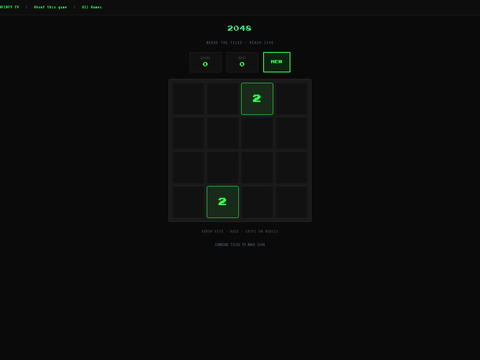 2048 game screenshot