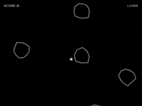 Asteroids game screenshot