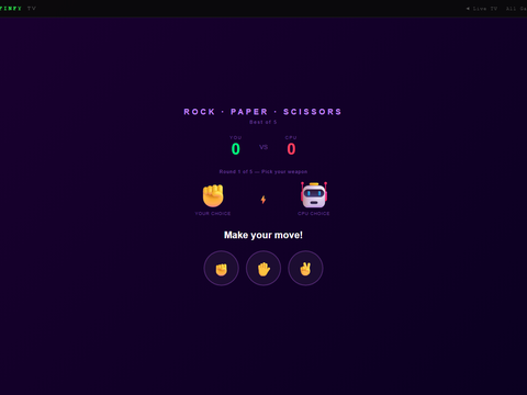 Rock Paper Scissors game screenshot